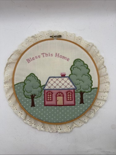 Vtg bless this home wall - bless,